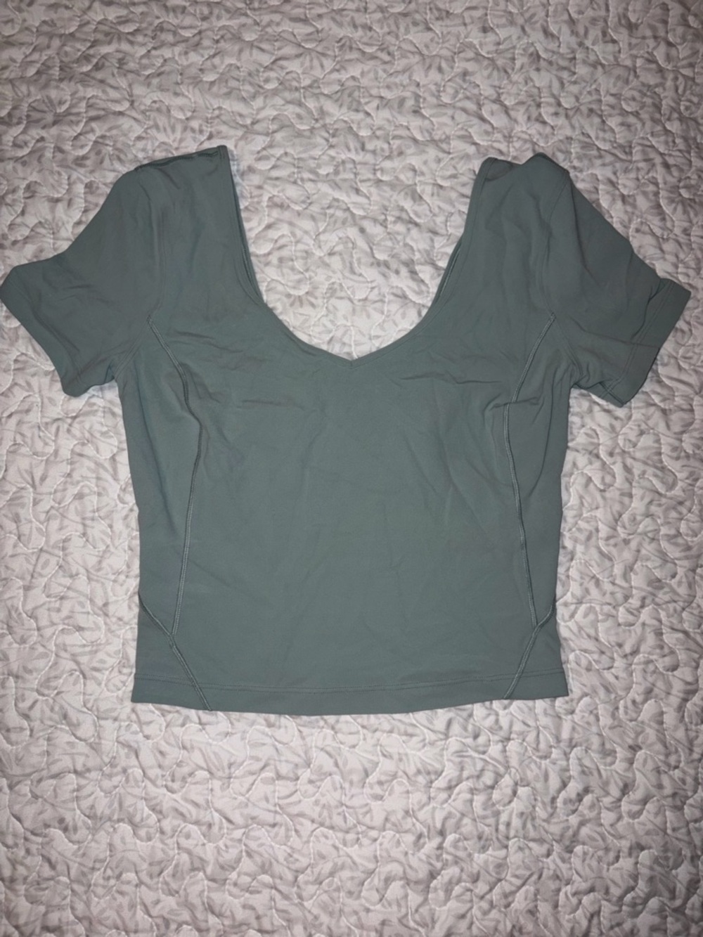 lululemon athletica Scoop Neck Short Sleeve Top - Sage